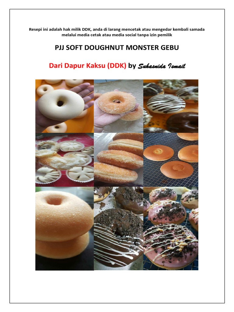 Resepi Soft Doughnut | PDF