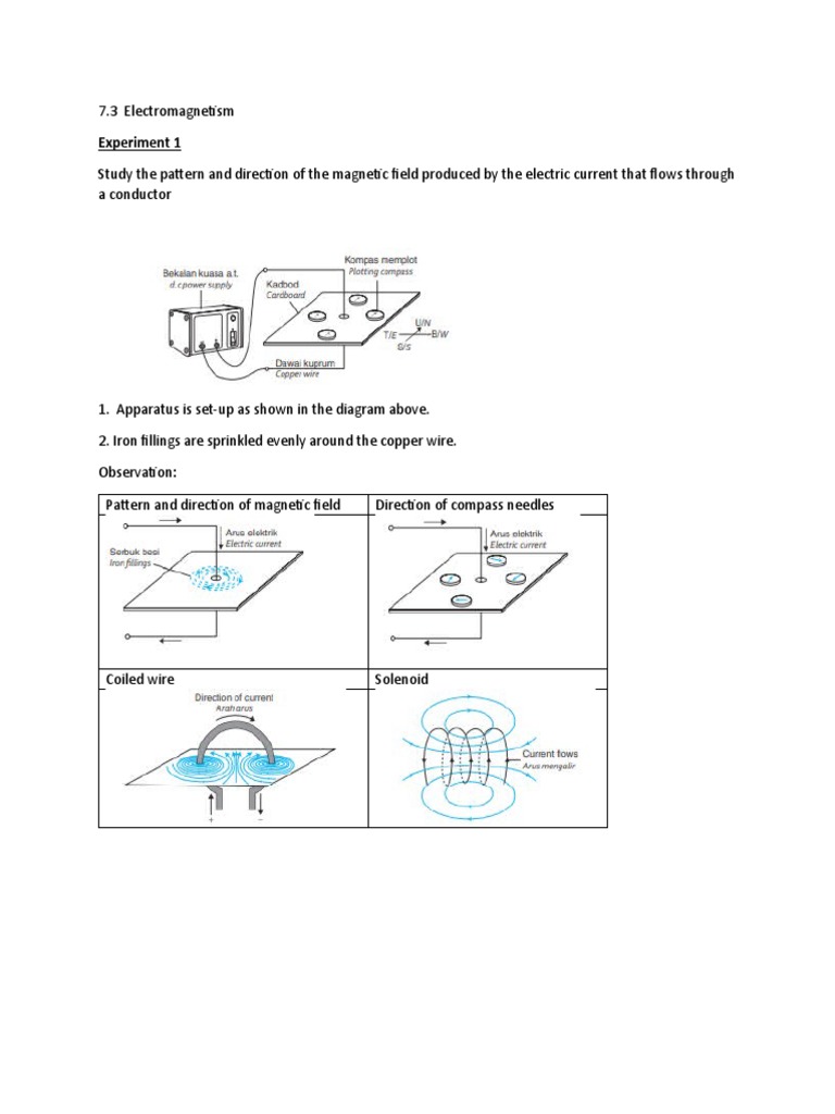Electromagnetism Worksheet for Students | PDF | Magnetic Field ...