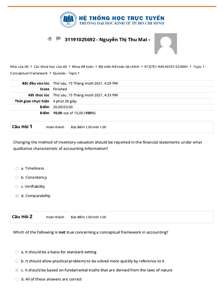 Accounting Framework Quiz | PDF | International Financial Reporting ...