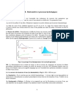 Hydrométrie Et Processus Hydrologiques