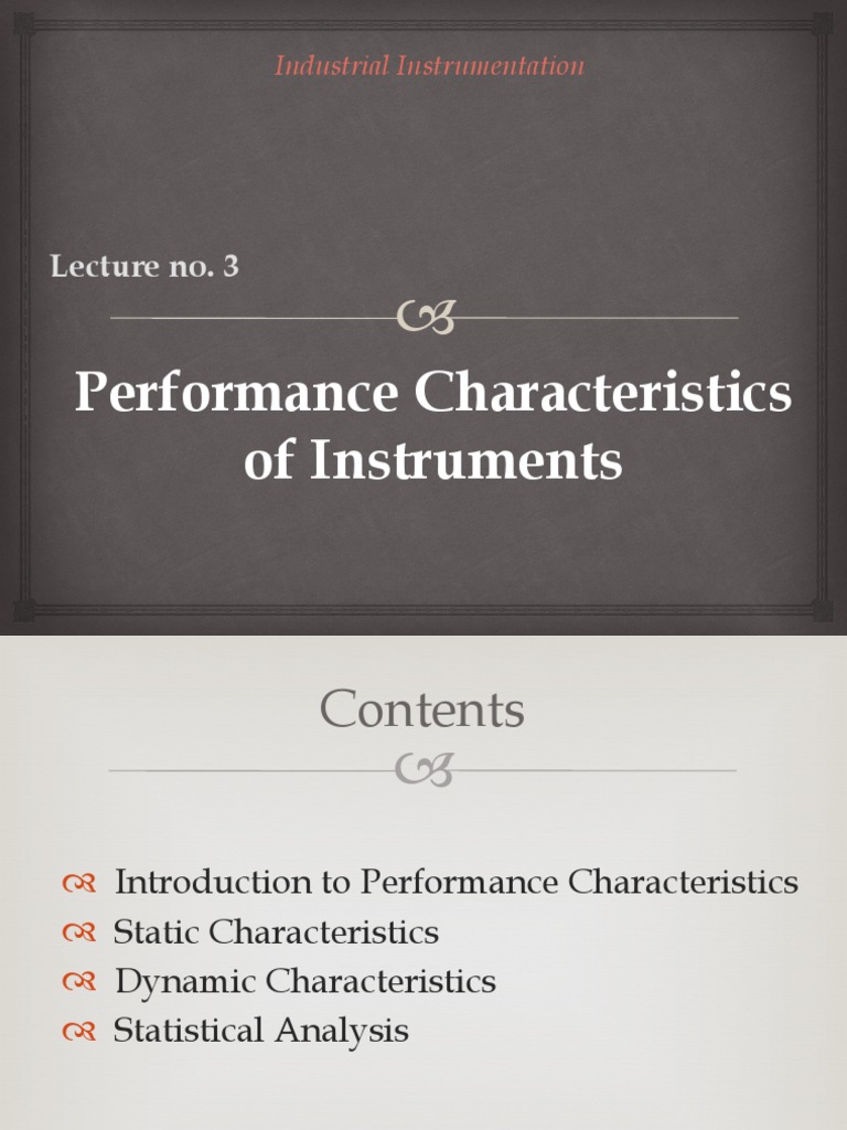 Instrument Performance Characteristics Guide | PDF | Accuracy And ...