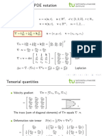 PDE Notation Guide for Fluid Dynamics Equations