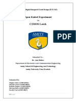 Open Ended Experiment: C2MOS Latch