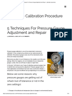 5 Techniques For Pressure Gauge Adjustment and Repair - Calibration Awareness