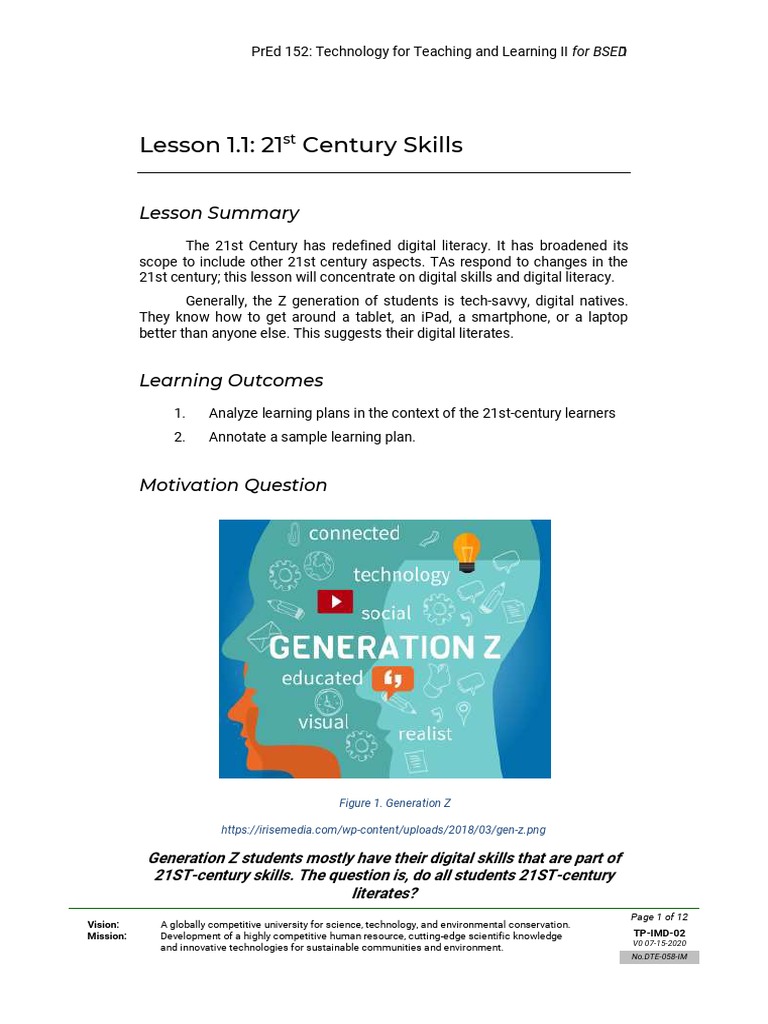 Technology For Teaching and Learning | PDF | Collaboration | Learning