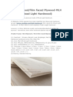 MLH Plywood/Film Faced Plywood-MLH (Mixed Light Hardwood)