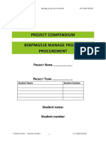 Bsbpmg518 Manage Project Procurement Compendium v2.0-2020 281020