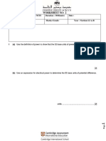 Worksheet 2 Derivation of Units