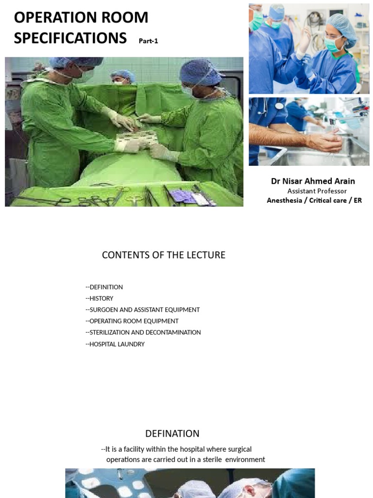Operating Room Essentials Guide | PDF | Surgery | Operating Theater
