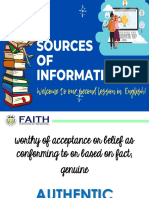 Sources of Information