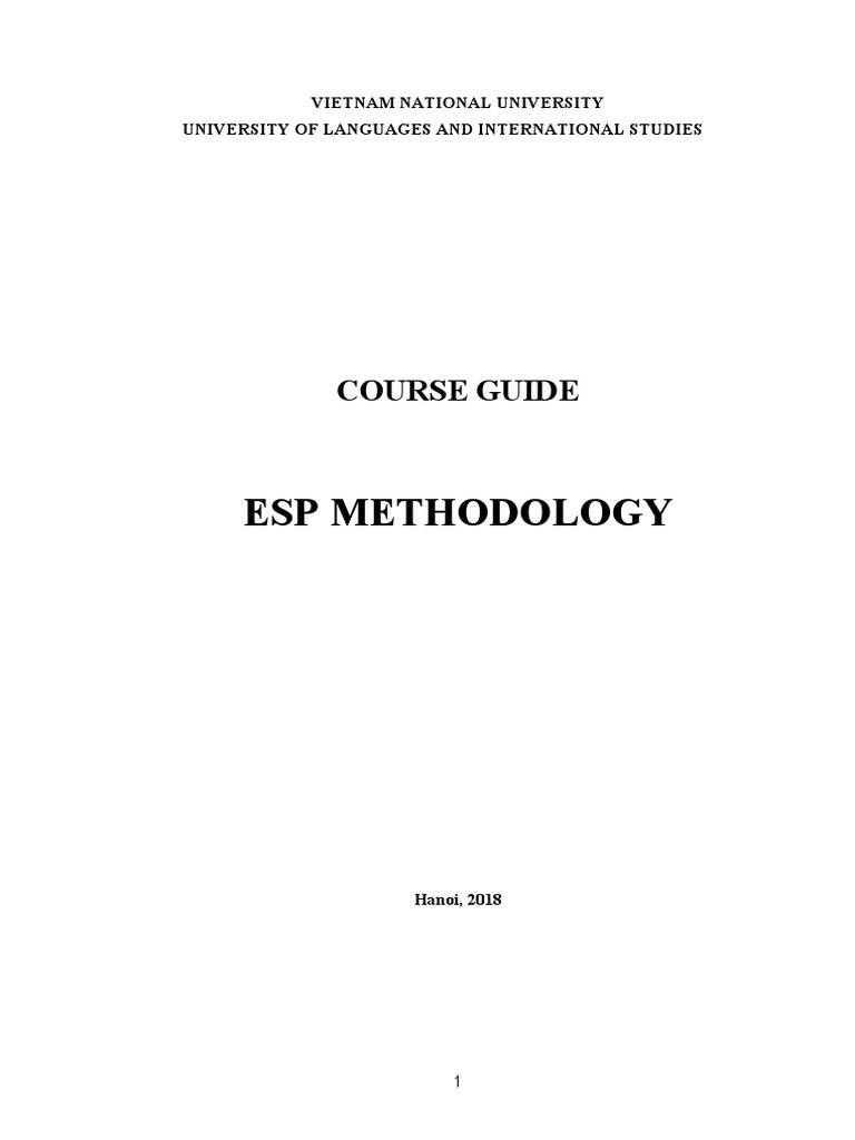ESP Methodology Course Guide 2018 | PDF | Educational Assessment ...