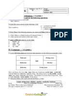 Devoir de Contrôle N°2 - Anglais - 7ème (2010-2011) MR Maouia Hammouda