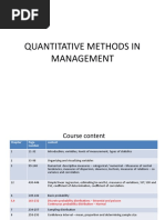 Quantitative Methods in Management