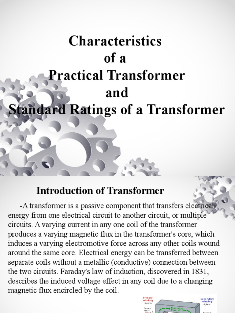 Practical Transformer Characteristics | PDF | Transformer | Electrical Grid