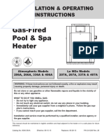 Gas-Fired Pool & Spa Heater: Installation & Operating Instructions