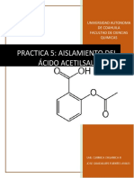 Practica 5 Aislamiento Del Ácido Acetilsalicílico 2.00