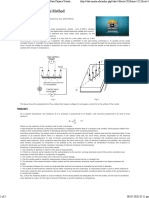 Resistivity Measurement Using Four Probe Method