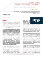 Reacciones Cutáneas Asociadas A La Vacuna Covid, ¿Qué Sabemos?