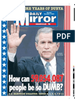 Daily Mirror on George Bush's Re-election