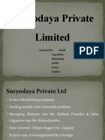 Case Study On Suryodaya Private Limited