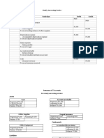 Steady Answering Service Adjusting Entries Date Particulars Debit Credit