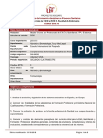 Complementos de Formación Disciplinar en Procesos Sanitarios