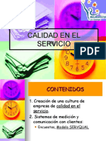 Calidad en El Servicio