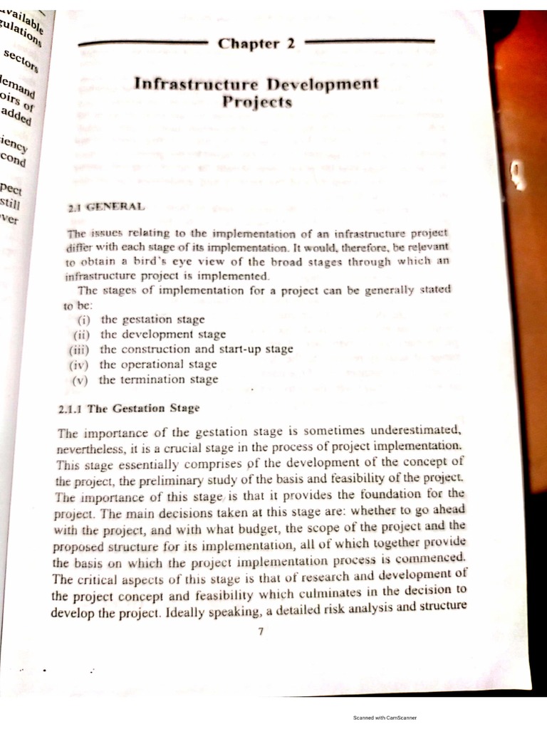Stages of Infra Project | PDF