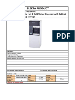 Elekta Product: Model No. EWD-727SCMKI Description Elekta Hot & Cold Water Dispenser With Cabinet & Cup Storage