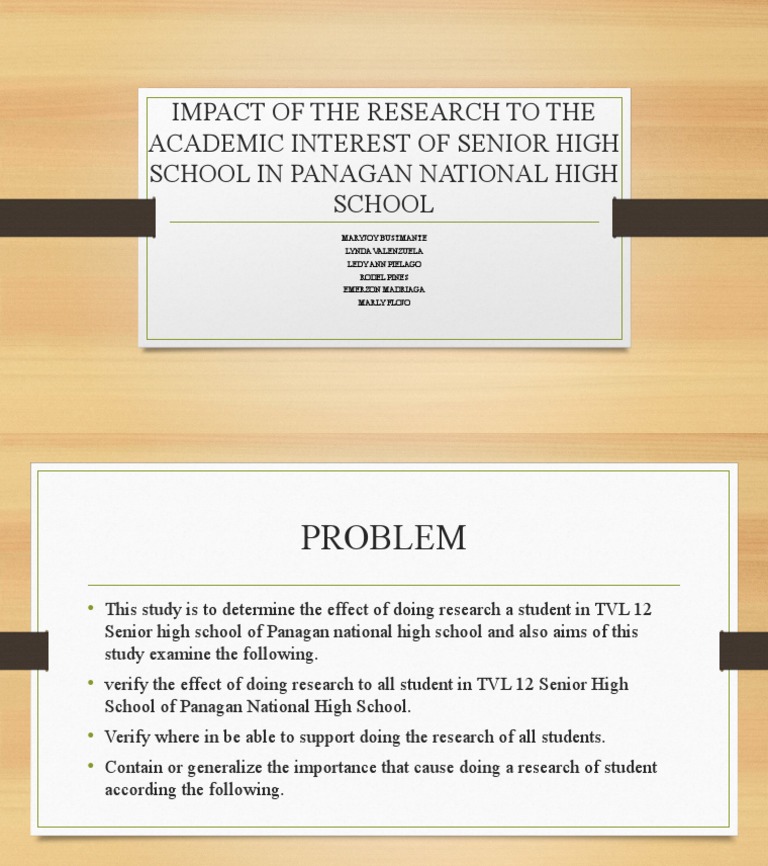 Impact of The Research To The Academic Interest | PDF | Career & Growth