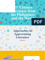 (Presentation) - P-Lesson 2-Approaches in Appreciating Literature