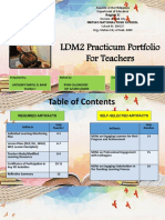 LDM2 Practicum Portfolio For Teachers: Region XI Matiao National High School