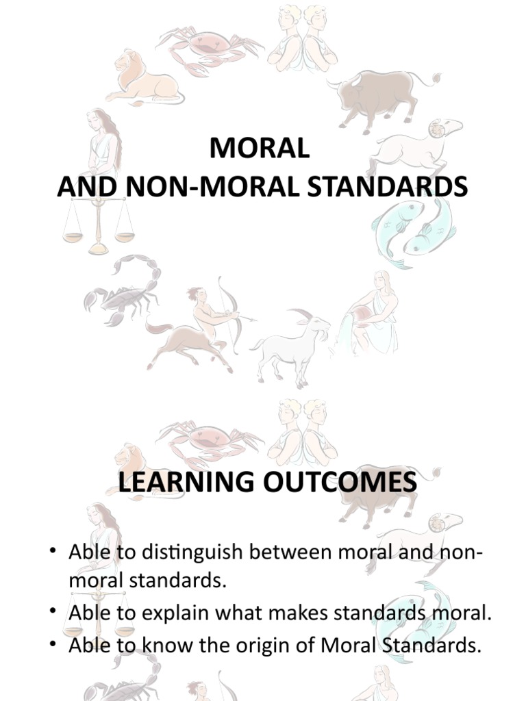 2moral and NonMoral Standards PDF Morality Natural Law