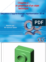 Chapitre 2: Definition Graphique D'un Objet Technique: Séquence D'apprentissage:représentation 3D Et 2D