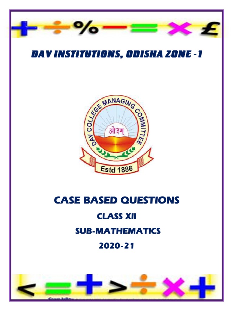 CBS (Maths) Xii | Download Free PDF | Matrix (Mathematics) | Sphere