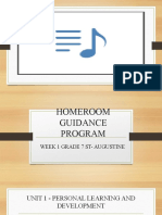 Homeroom Guidance Program Module 1 Week 1