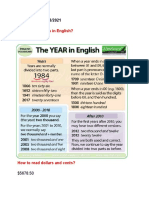 How To Read Years in English?: Amy's Notes 02/23/2021