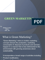 Green Marketing: By: Misbah Ul Islam Sem-Ii CMS, Jmi