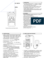 TES-1335 Instruction Manual: Digital Illuminance Meter