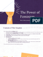 The Power of Feminism by Slidesgo