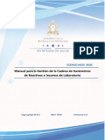 SESAL Manual de Gestión de Cadenas de Suministros de Reactivos e Insumos de Laboratorio 