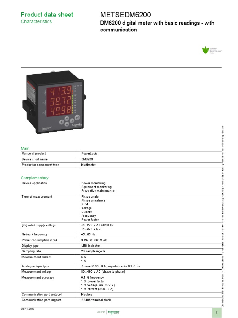 DM6200 Digital Multimeter Overview | PDF | Alternating Current ...