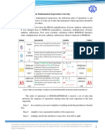 Perform Operations On Mathematical Expressions Correctly