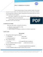 Inferential Statistics Module