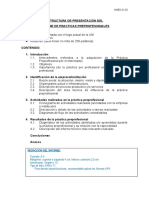 ANEXO 2 - Estructura Presentación Prácticas Preprofesionales