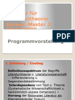 Seminar Für Literaturtheorie.programmvorstellung (1)