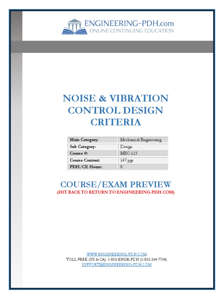 MEC 115 Noise Vibration&Control, PDF, Attenuation