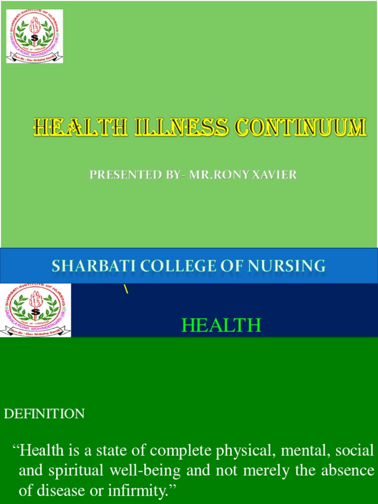 Health Illness Continuum Explained | PDF