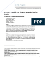 La Cultura Tributaria y Su Efecto en La Evasión Fiscal en