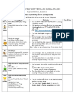 Nội Dung Học Tập Môn Tiếng Anh Global Stage 2